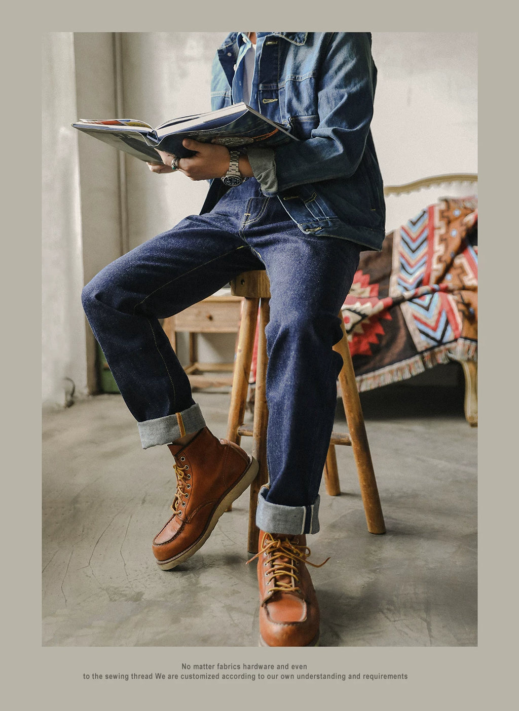 511XX-0009 RedTornado Raw Denim Jeans 16oz Heavy Weight Indigo Selvage One Washed Sanforized Zipper Pants