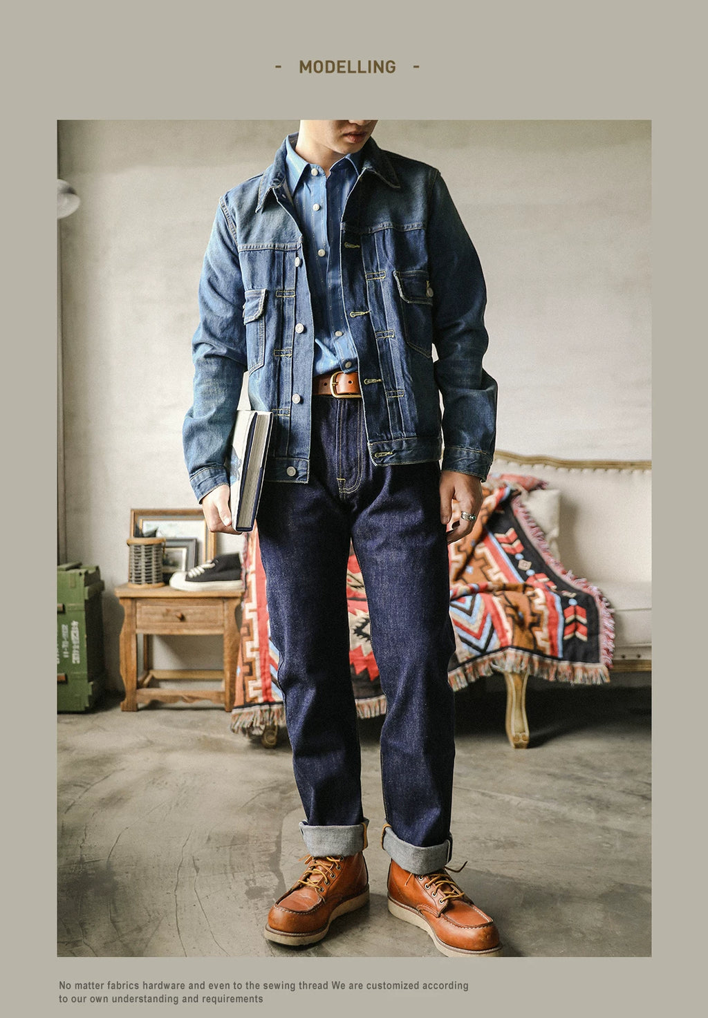 511XX-0009 RedTornado Raw Denim Jeans 16oz Heavy Weight Indigo Selvage One Washed Sanforized Zipper Pants