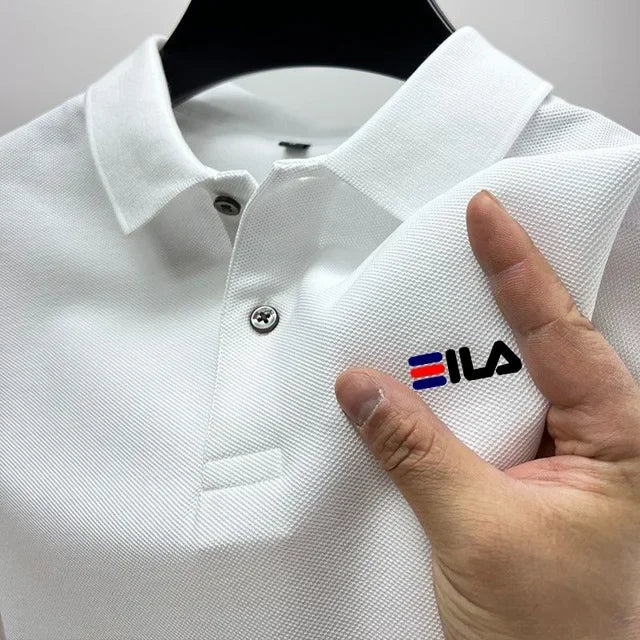 2025 Summer New Men's Lapel Embroidered Polo Shirt and Anti pilling Polo Shirt Short Sleeve Casual Hot Sale
