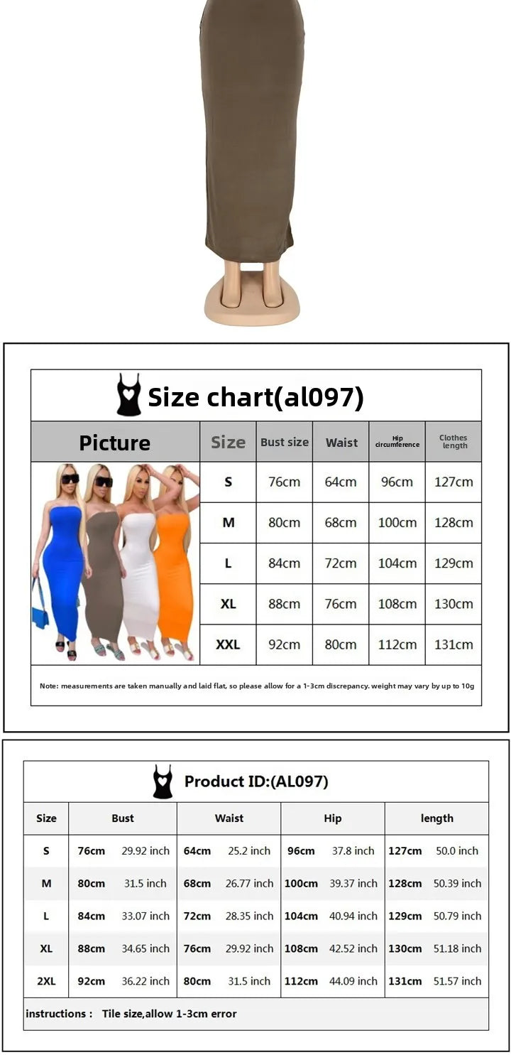 Sexy Summer Strapl Long Dr AL097 High Waist Pencil Skirt No Sve  Ciwalk Suitable Lead Zinc Polyester