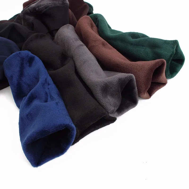 Women Winter Leggings Warm Leggins High Waist Solid Color Velvet Women Thickened Velvet Leggings Stretchy Black Leggings