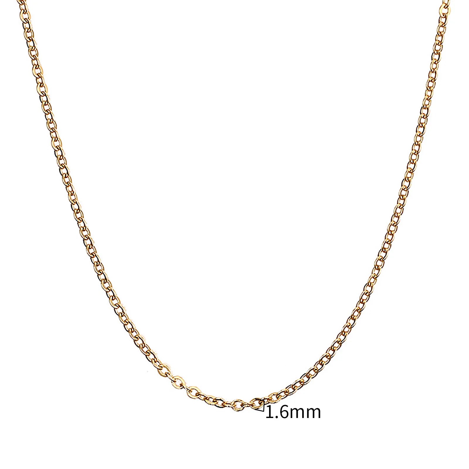 Figaro Chain Necklace Stainless Steel Link Gold Color Choker Necklace Layered Women Girls 14"  18" 20" 24"