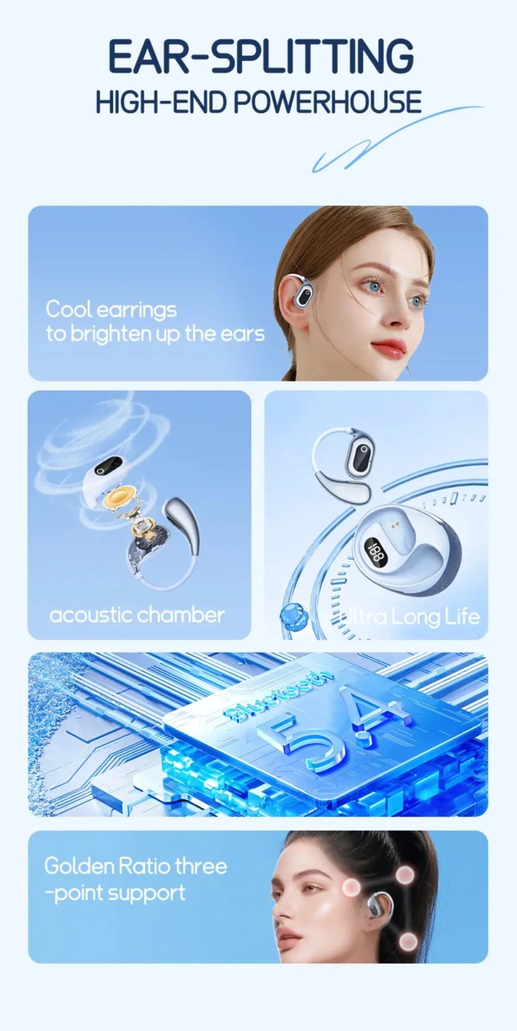 2PCS Translator Headphones 144 Languages Wireless Real Time Translation Bluetooth headset Waterproof Earbud For Business Travel