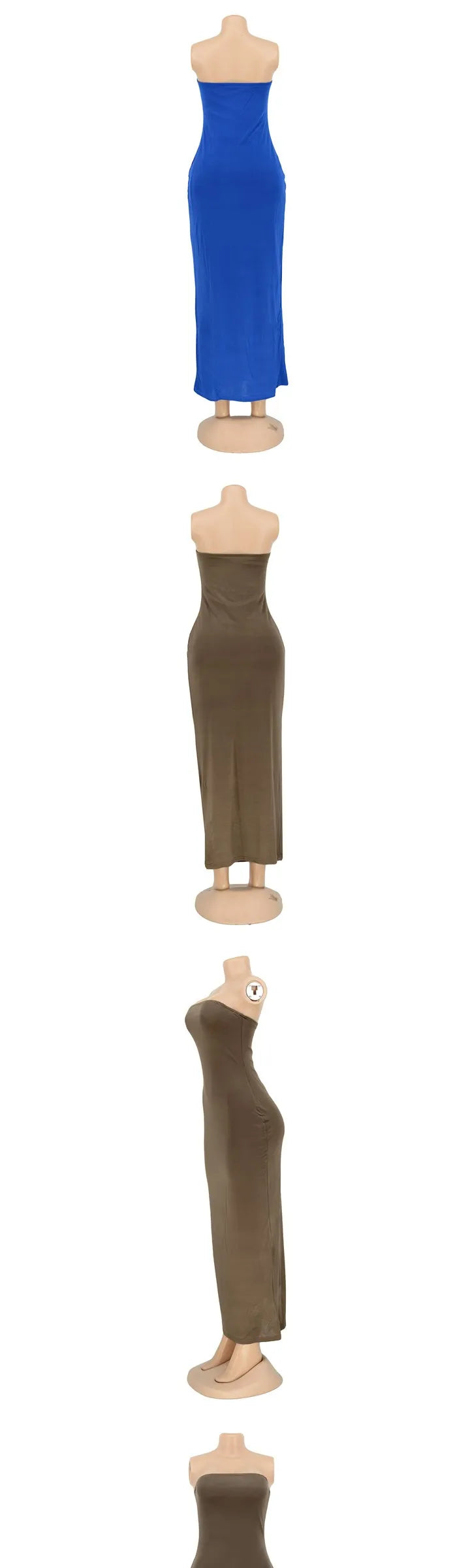 Sexy Summer Strapl Long Dr AL097 High Waist Pencil Skirt No Sve  Ciwalk Suitable Lead Zinc Polyester