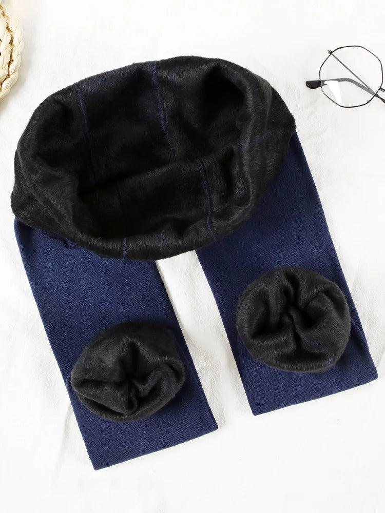 Women Winter Leggings Warm Leggins High Waist Solid Color Velvet Women Thickened Velvet Leggings Stretchy Black Leggings