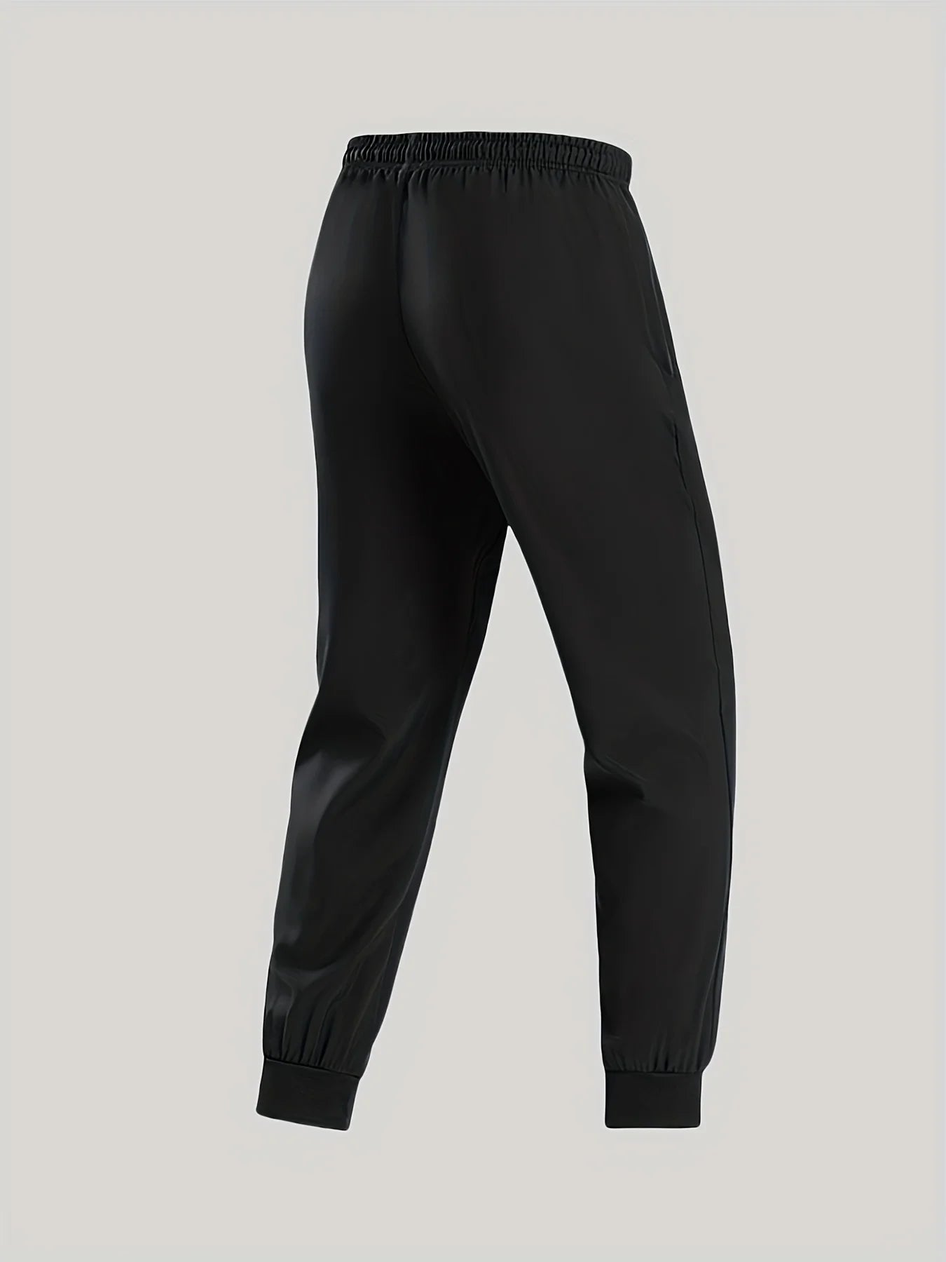 Men's High Elastic Zipper Pocket Trousers Lightweight Drawstring Sports Pants Gift Mens Sweatpants Fishing Vintage Football Man