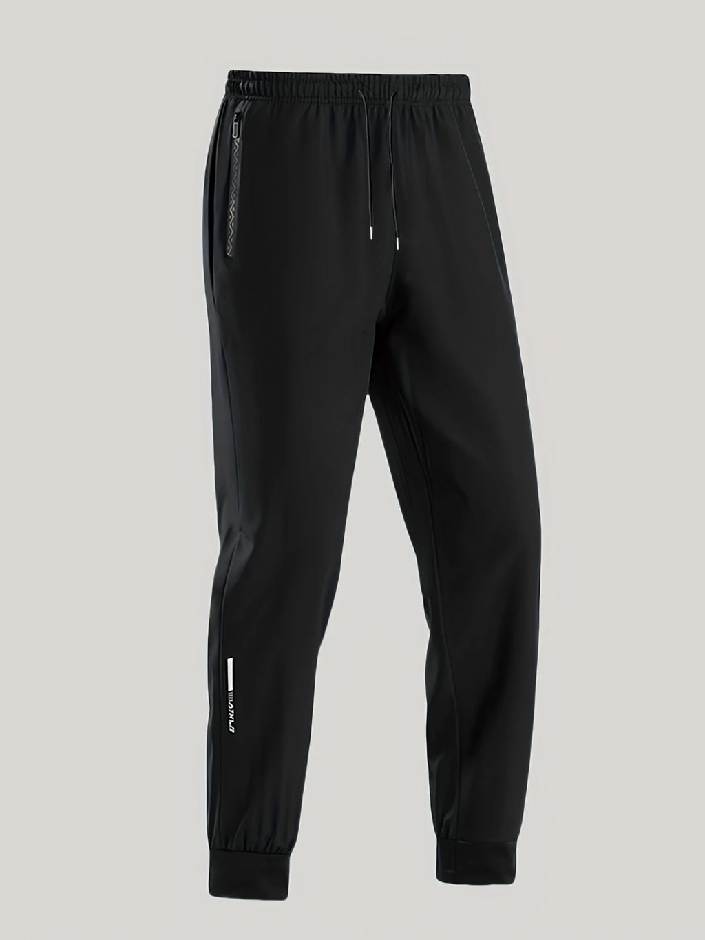 Men's High Elastic Zipper Pocket Trousers Lightweight Drawstring Sports Pants Gift Mens Sweatpants Fishing Vintage Football Man