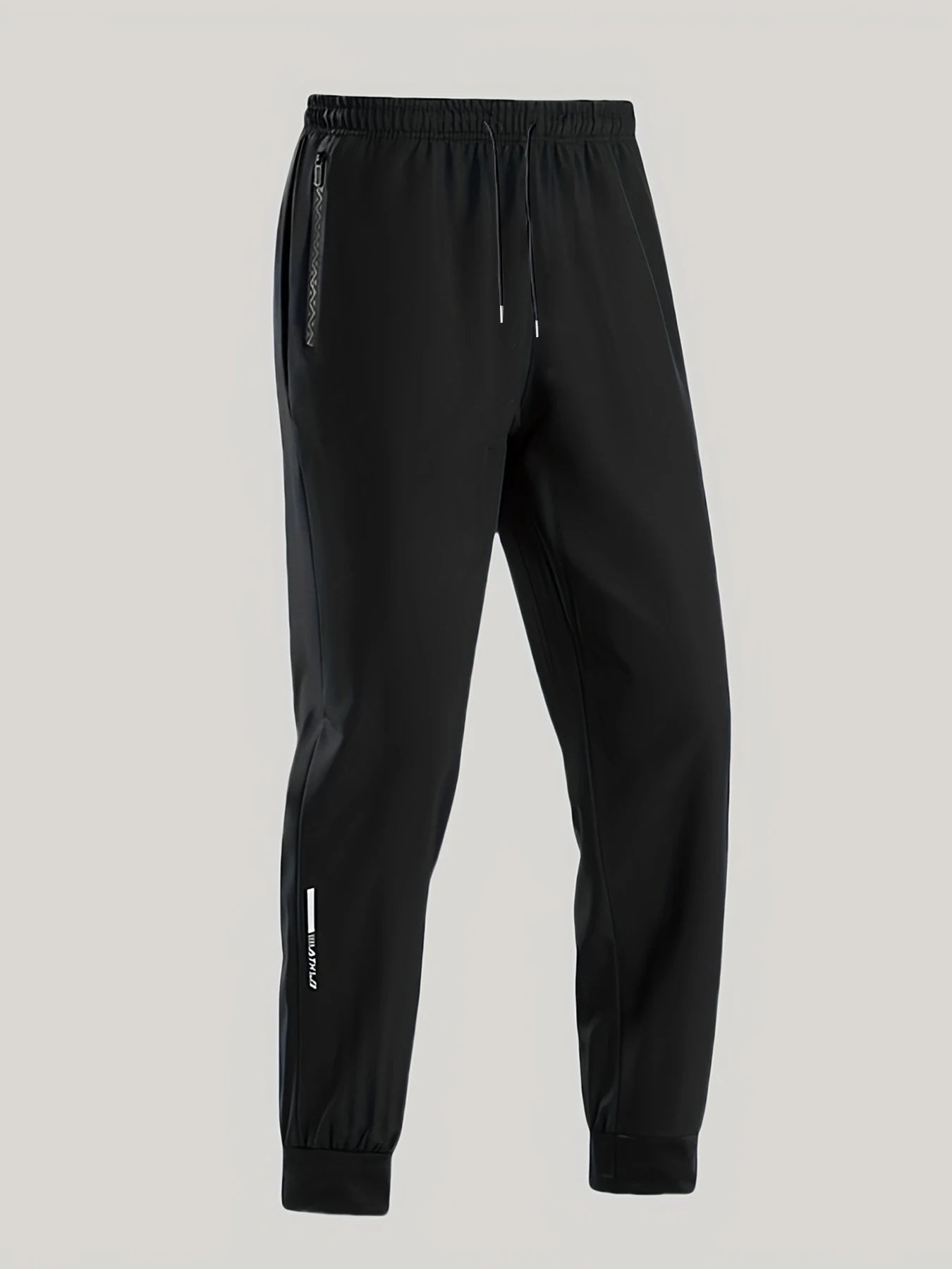Men's High Elastic Zipper Pocket Trousers Lightweight Drawstring Sports Pants Gift Mens Sweatpants Fishing Vintage Football Man