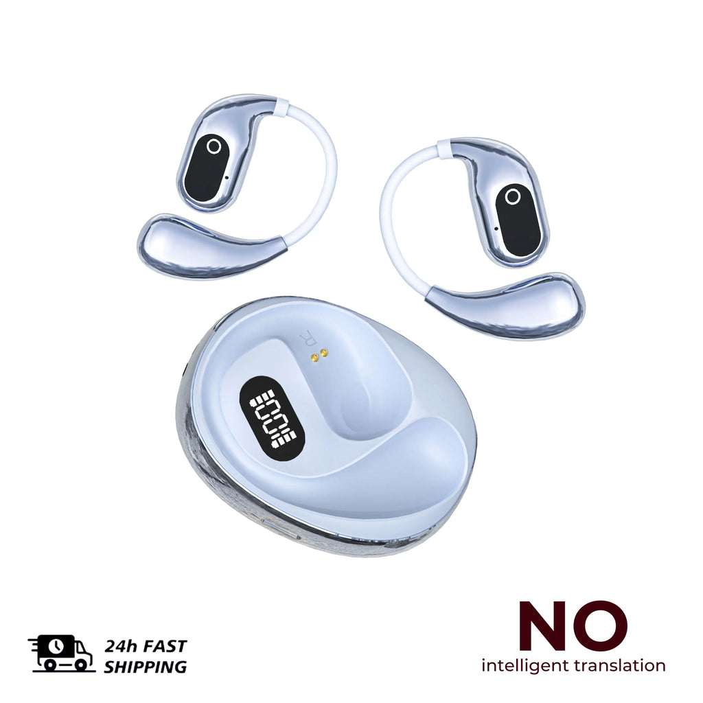 2PCS Translator Headphones 144 Languages Wireless Real Time Translation Bluetooth headset Waterproof Earbud For Business Travel