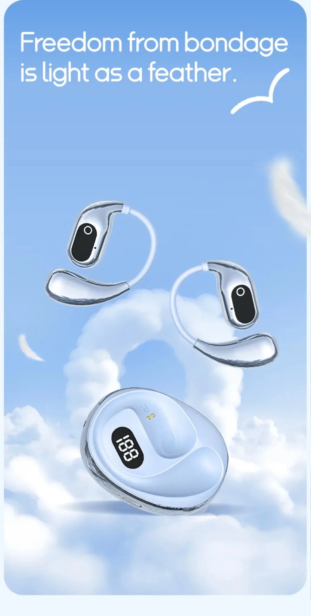 2PCS Translator Headphones 144 Languages Wireless Real Time Translation Bluetooth headset Waterproof Earbud For Business Travel