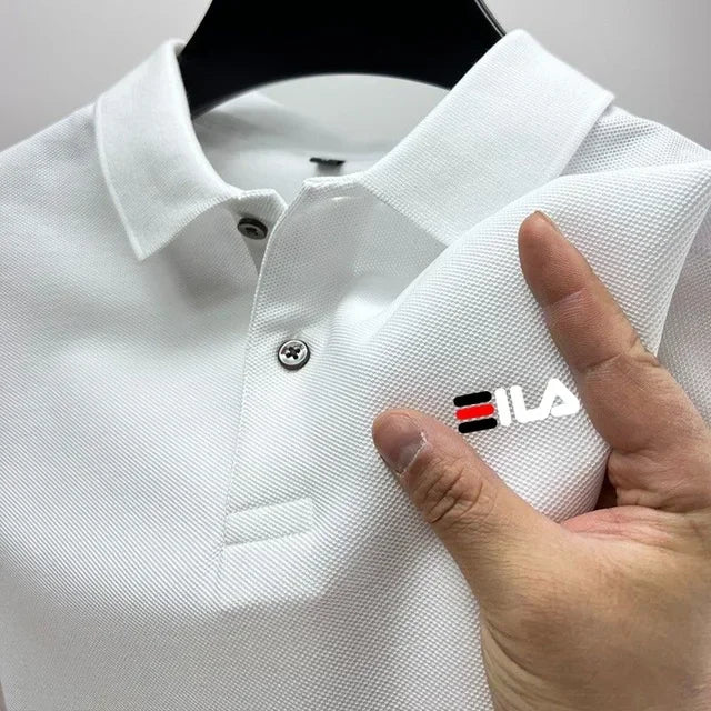 2025 Summer New Men's Lapel Embroidered Polo Shirt and Anti pilling Polo Shirt Short Sleeve Casual Hot Sale