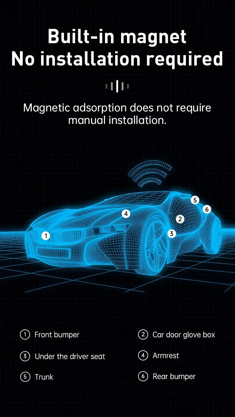 GPS Tracker Strong Magnetic Car Anti-Lost Device Pet Kids Bag For IOS Android Smart Finder Locator Bluetooth Finder
