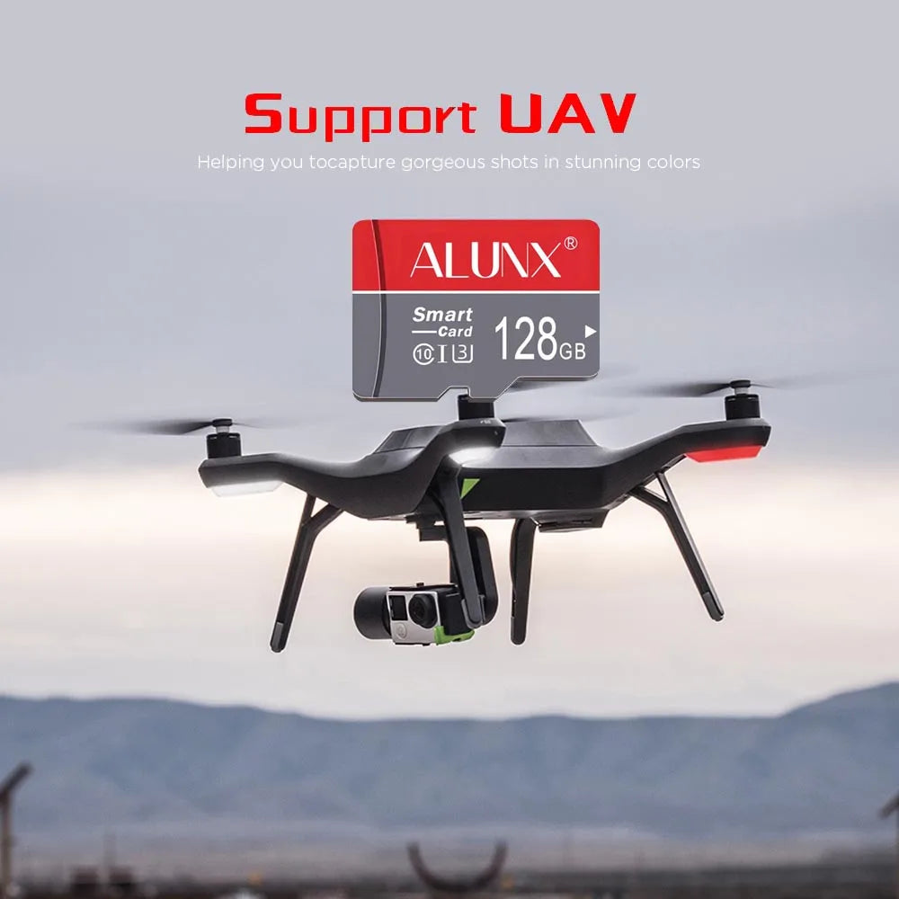 ALUNX High Speed 128G SD Memory Card Class 10 Micro TF flash usb pen drive card8GB 16GB 32GB 64GB for Smartphone UAV monitor