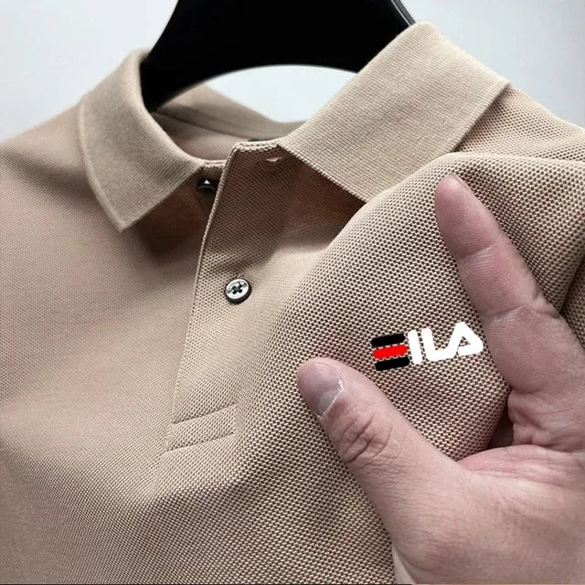 2025 Summer New Men's Lapel Embroidered Polo Shirt and Anti pilling Polo Shirt Short Sleeve Casual Hot Sale