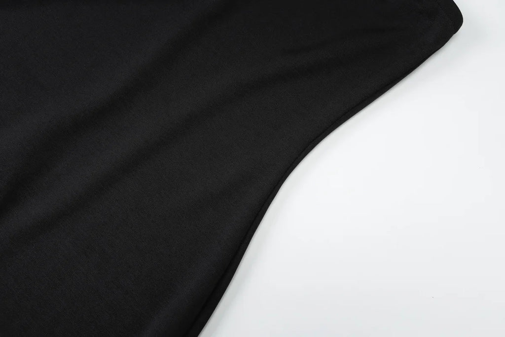 Woman Sexy Off Shoulder Sleeveless Slim Long Dress Streetwear Lady Chic Sexy Halter Neck Split Backless Solid Party Club Dresses
