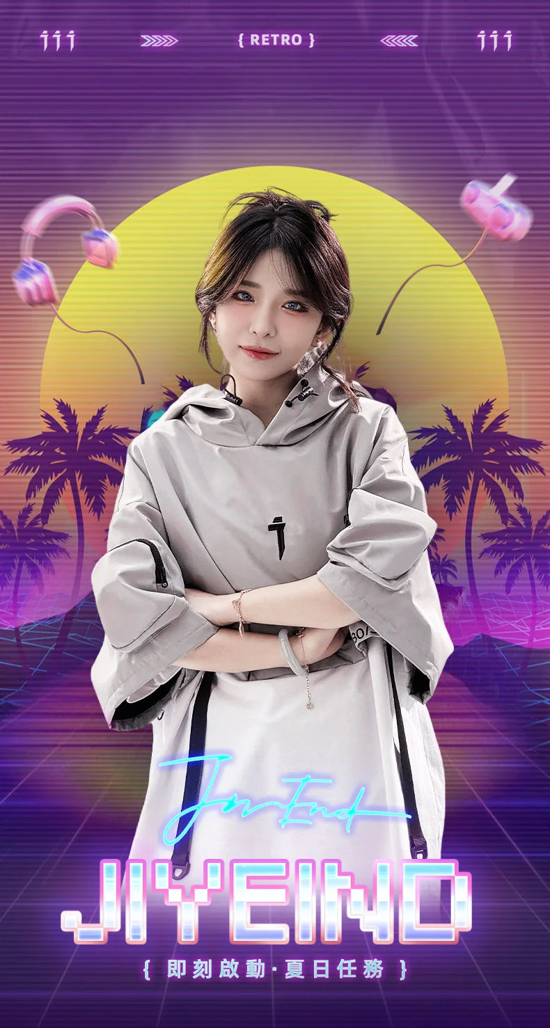 Unisex Four Seasons Functional Style Hooded Shawl High Street Casual Hiphop Trendy Tops Men'S Clothing Streetwear Dark Harajuku