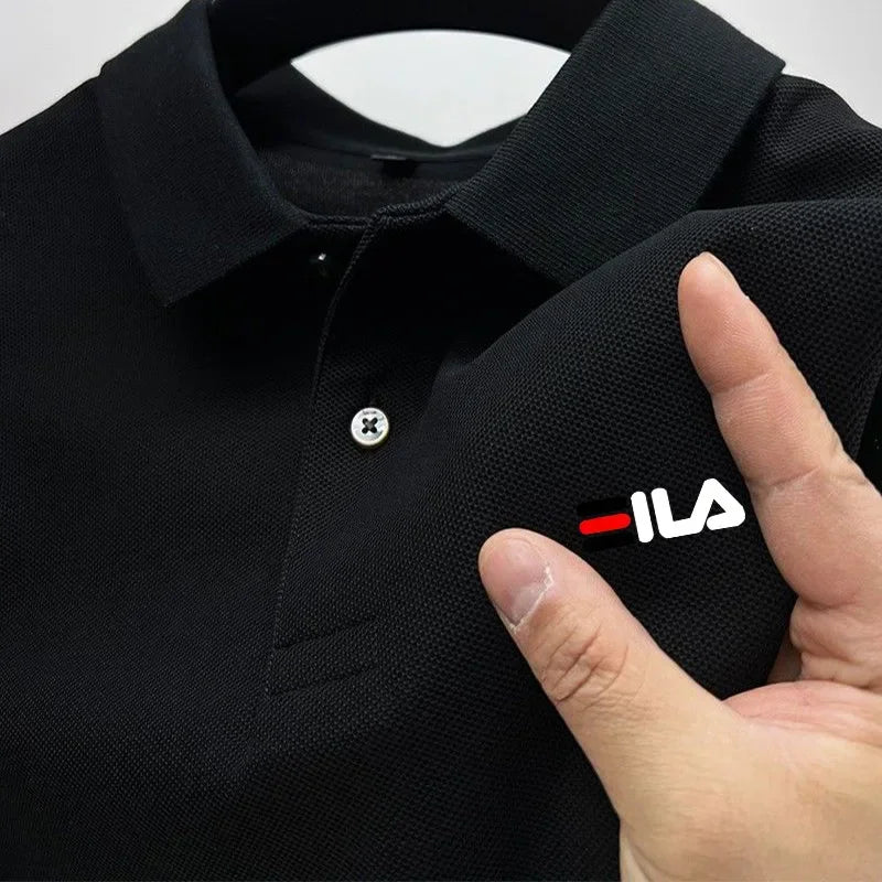 2025 Summer New Men's Lapel Embroidered Polo Shirt and Anti pilling Polo Shirt Short Sleeve Casual Hot Sale