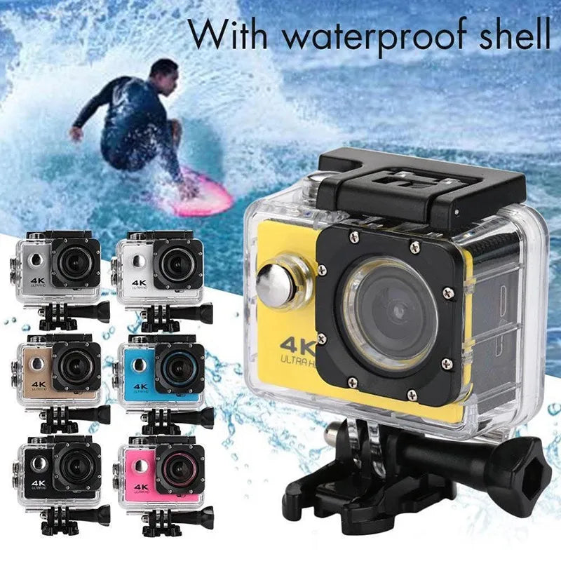 4K Action Camera 1080P/30FPS WiFi 2.0" 170D Underwater Waterproof Helmet Video Recording Camera Sports Cameras Outdoor Mini Cam