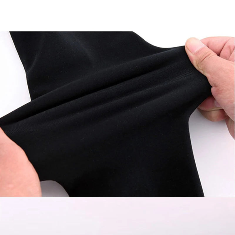 Women Winter Leggings Warm Leggins High Waist Solid Color Velvet Women Thickened Velvet Leggings Stretchy Black Leggings